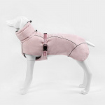 Manteau chaud et épais à col haut pour chiens Manteau pour chien Vêtement chien couleur: Beige|Gris|Rose|Rouge