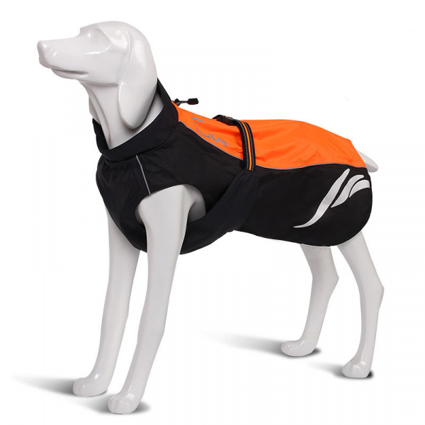 Vêtement imperméable réfléchissant pour chien Vêtement chien couleur: Noir|Orange|Vert