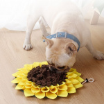 Tapis de reniflage pour chien en forme de forme de fleur Tapis de fouille pour chien Tapis pour chiens Matériau: Plastique